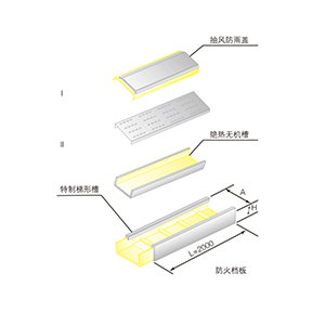 FHQJ-01B防火桥架直通